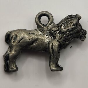 Vintage Sterling Silver Lion Charm